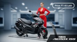 155cc इंजन और स्पोर्ट बाइक जैसी लुक – ₹1.45 लाख कीमत में Aerox 155 लॉन्च